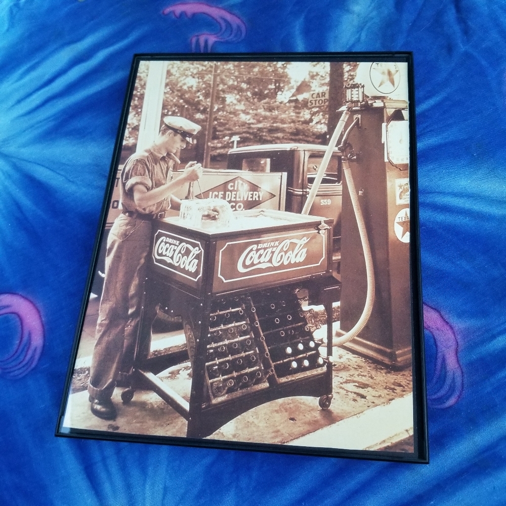Coca Cola Retro Factory Texaco Utility Worker War History Coca Cola Wall Decor
